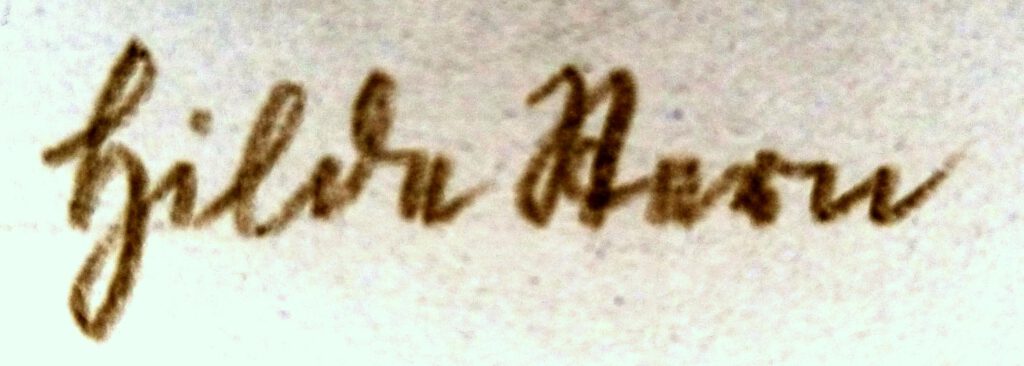 Stern, Hilde Unterschrift