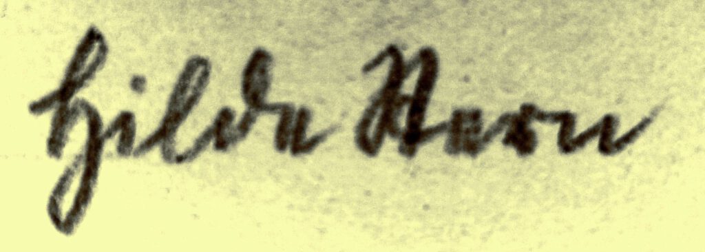 Stern, Hilde Unterschrift
